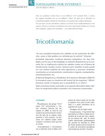 TricotilomanÃ­a - Actualizaciones Terapeuticas Dermatologicas y ...