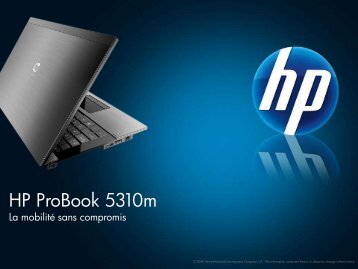 2009 NPI HP ProBook s series - Hewlett-Packard France - HP