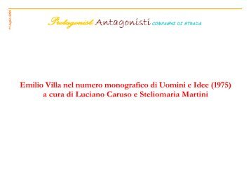 Emilio Villa nel numero monografico di Uomini e Idee (1975) a cura ...