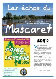 nÂ° 43 juillet/aoÃ»t/septembre 2008 - Mairie de Podensac