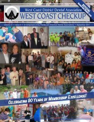 WEST COAST CHECKUP - West Coast Dental Association