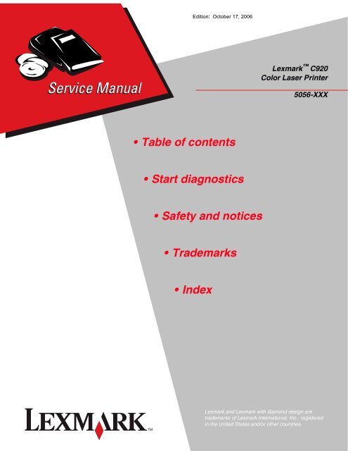 Lexmark C 76x (5060-4xx) - Market Point