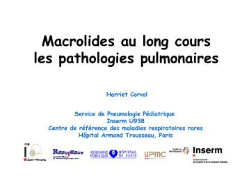 Macrolides au long cours dans les pathologies pulmonaires