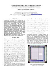 vlsi design of a high-speed cmos image sensor with ... - Le2i - CNRS