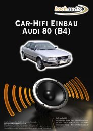 Car-Hifi Einbau Audi 80 - Mike Koch Audio