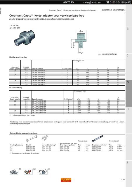 Gereedschapssystemen - amtc