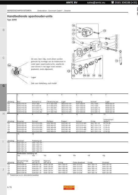 Gereedschapssystemen - amtc