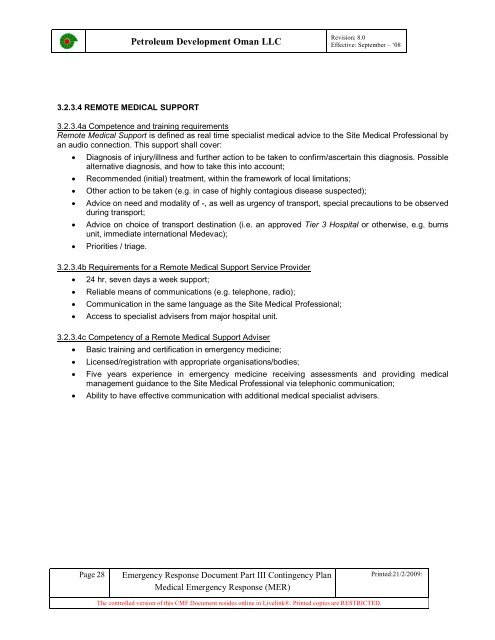 PDO MER procedure PR 1243