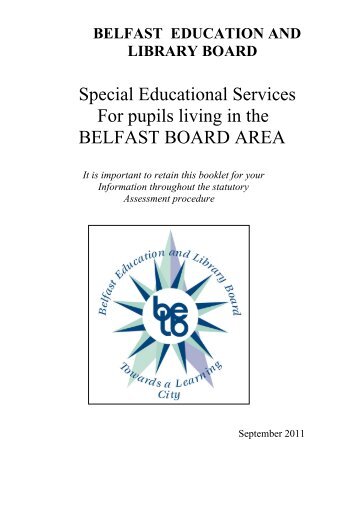 Information on Special Schools and Support Services - Belfast ...