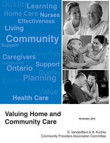 Valuing Home & Community Care - Ontario Home Care Association