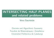 INTERSECTING HALF-PLANES and related problems - UPC