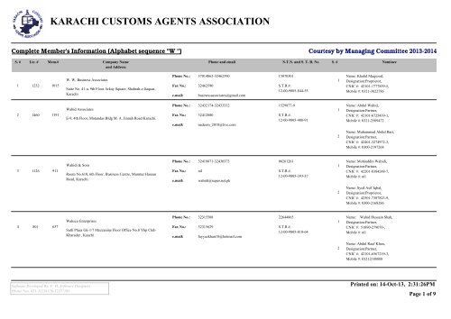 PDF - Karachi Customs Agents Association