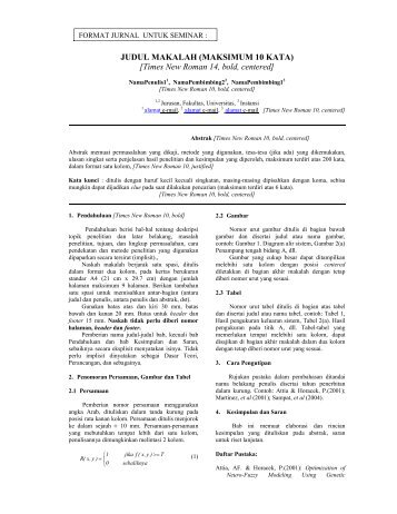 TEMPLATE MAKALAH SIMPOSIUM FSTPT TEMPLATE MAKALAH SIMPOSIUM FSTPT
