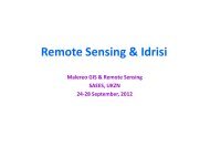 Remote Sensing & Idrisi - Malareo