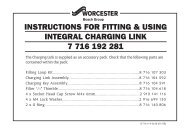 instructions for fitting & using integral charging link 7 716 192 281