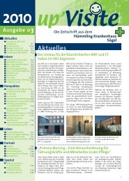 Up Visite -- Ausgabe 3 / 2010 - Hümmling Krankenhaus Sögel