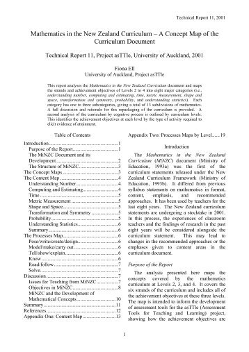 11. Maths in the NZ curriculum 2001.pdf - e-asTTle - Te Kete Ipurangi