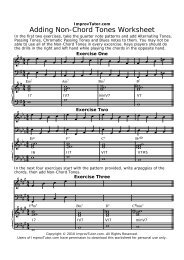 Adding Non Chord Tones Worksheet