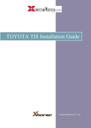 TOYOTA TIS Installation Guide - Xcardiag.com