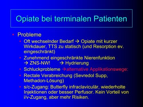 Schmerztherapie in der Palliativmedizin - Vereinigung Zuercher ...