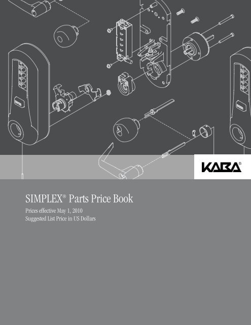 SIMPLEXÂ® Parts Price Book - Access Hardware Supply