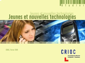 Jeunes et nouvelles technologies - Crioc