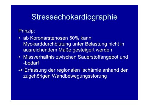 Stressechokardiographie - - Vivantes