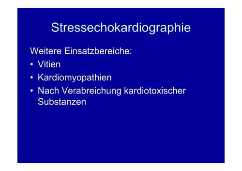 Stressechokardiographie - - Vivantes