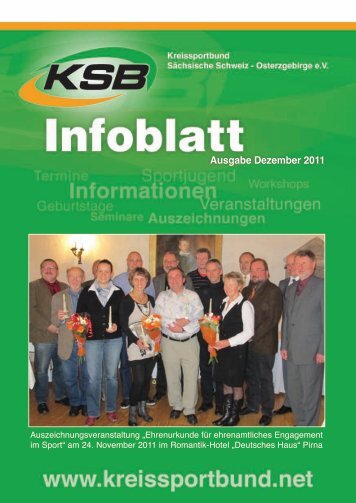 Ausgabe Dezember 2011 - Kreissportbund Sächsische Schweiz