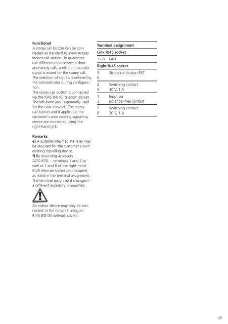 System Manual Access Issue 2013 - Siedle