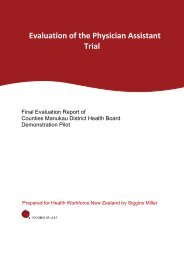 Evaluation of the Physician Assistant Trial - New Zealand Medical ...