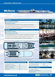 Factsheet MS Siesta - BSG - Bielersee Schifffahrt