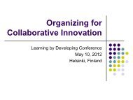 Presentation slides - LbD Conference