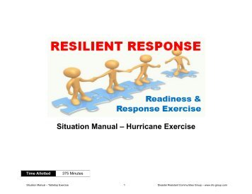 Situation Manual â Hurricane Exercise - Disaster Resistant ...