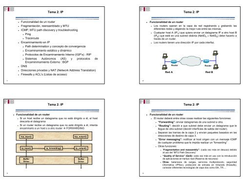 Tema 2: IP Tema 2: IP Tema 2: IP Tema 2: IP - UPC