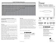 Instructions For Use Tyshak PTA - B. Braun Interventional Systems