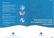 Programme de formation au management et au monde contemporain