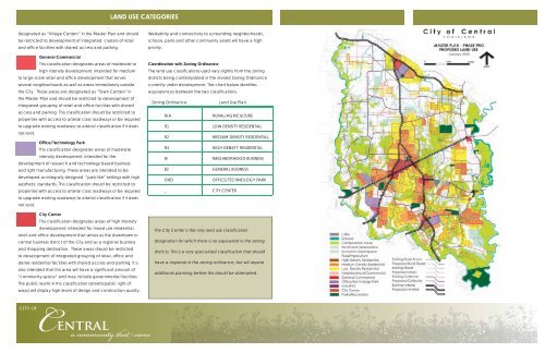 master plan - City of Central