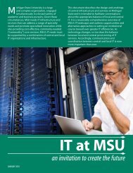 Information Technology at MSU (PDF) - IT Services - Michigan State ...