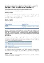 summary meso study: construction of roads ... - Booming Brazil