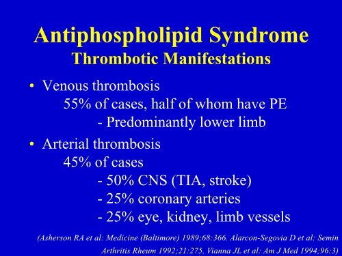 Antiphospholipid Syndrome.