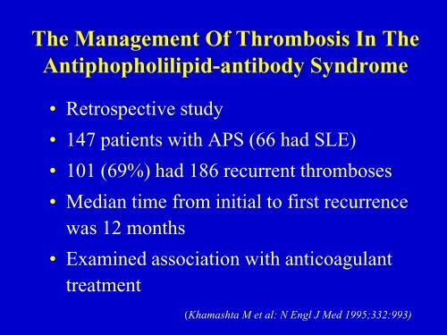 Antiphospholipid Syndrome.