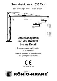 Turmdrehkran K 1035 TKH - König Baumaschinen-Vertrieb GmbH