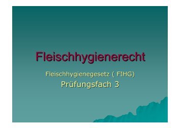 Fleischhygienerecht