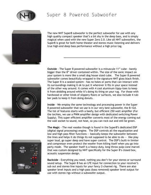 subwoofer in 2 channel setup