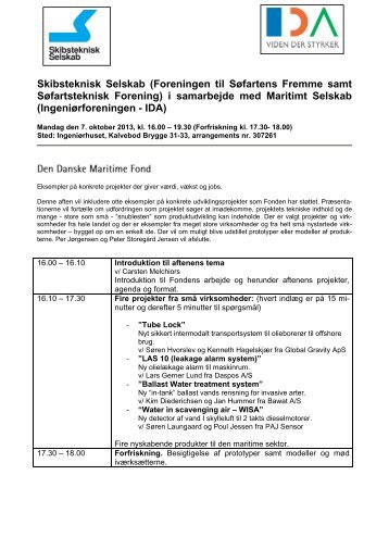 Skibsteknisk Selskab - Den Danske Maritime Fond