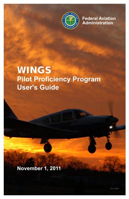 WINGS Pilot Proficiency Program User's Guide - FAASafety.gov