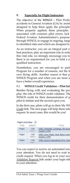 WINGS Pilot Proficiency Program User's Guide - FAASafety.gov