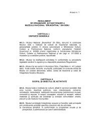 Anexa nr. 1 REGULAMENT DE ORGANIZARE ŞI ... - Ministerul Culturii
