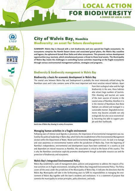 City of Walvis Bay, Namibia - Biodiversity - UNEP